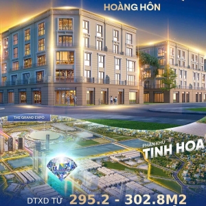 Bán shophouse TMDV – PK Thịnh Vượng DTXD 295.2m2- 302.8m2 tại Vinhome Cổ Loa