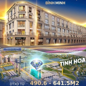 Bán shophouse TMDV – PK Tinh Hoa DTXD 490.6m2- 641.5m2 tại Vinhome Cổ Loa