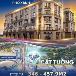 Bán shophouse TMDV – PK Cát Tường DTXD 346m2 - 457.9m2 tại Vinhome Cổ Loa
