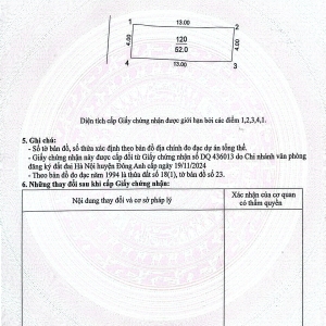 Bán 52m2 Thôn Lương Nỗ, xã Tiên Dương, Đông Anh