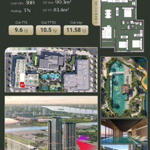 3PN – Chung cư Lumiere Prime Hills Cổ Loa Masterise Homes chỉ từ 11 tỷ