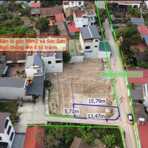 Bán 86m2 Lô Góc Đông Xuân, Sóc Sơn đường rộng. Nhỉnh 3 tỷ